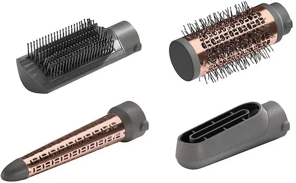Фен-щітка BaByliss 1000Вт, 2 режими, іоніз-я, хол. обдув, кераміка, сірий - фото 6