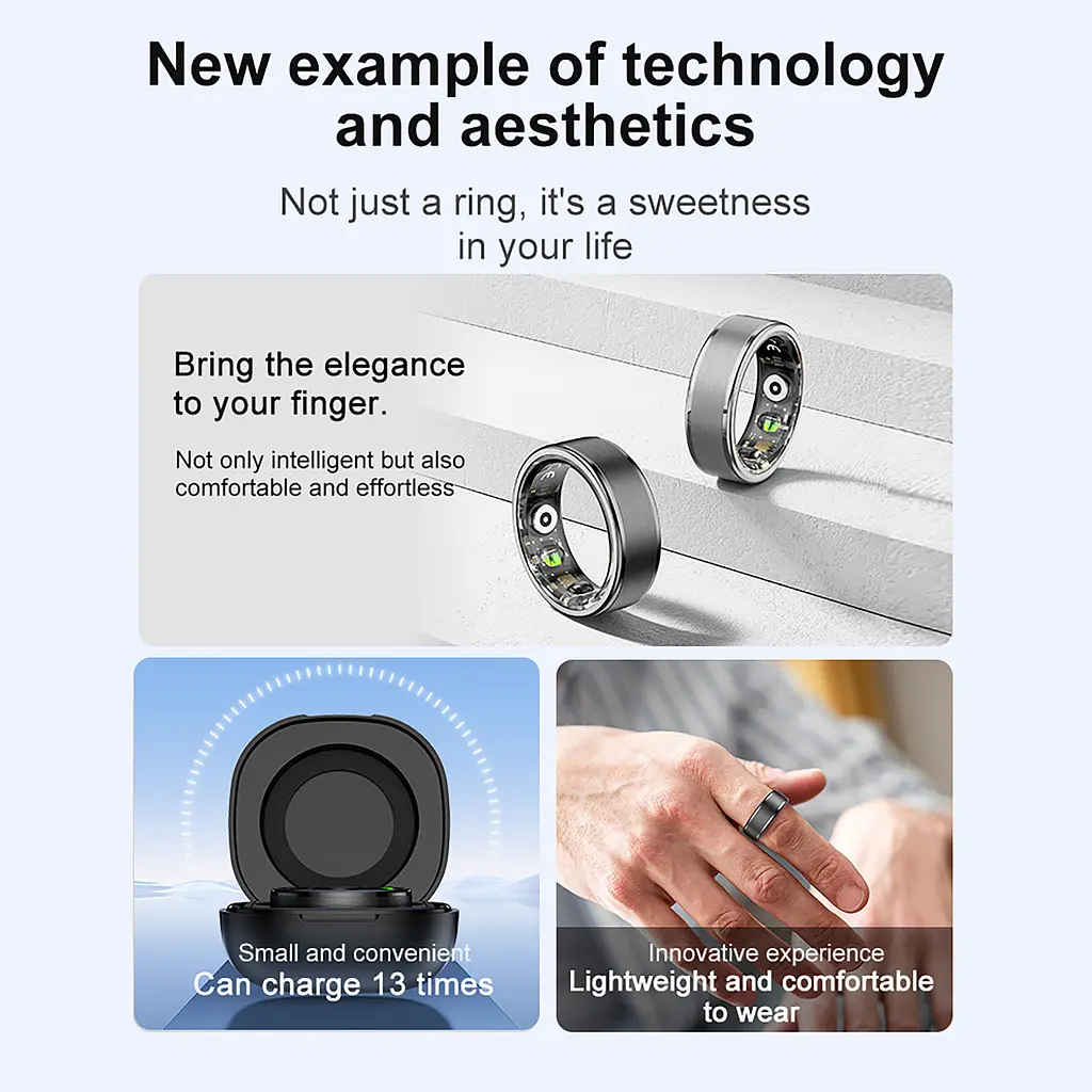 Cмарт кільце HAVIT M7083-12 Bluetooth Black HAVIT (29209-000) - фото 12