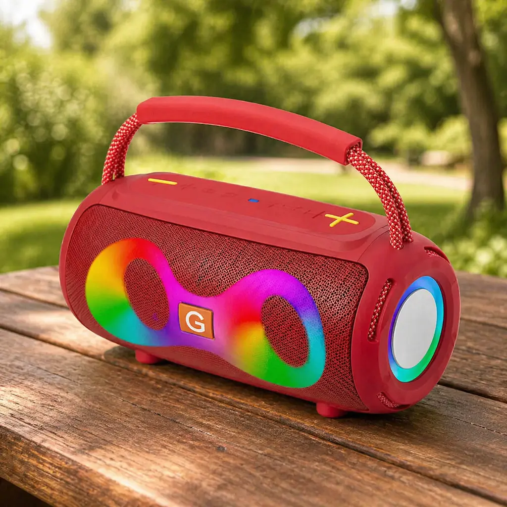 Мінідинамік Bluetooth LED ET-311 з підсвіткою, портативна бездротова колонка - фото 3