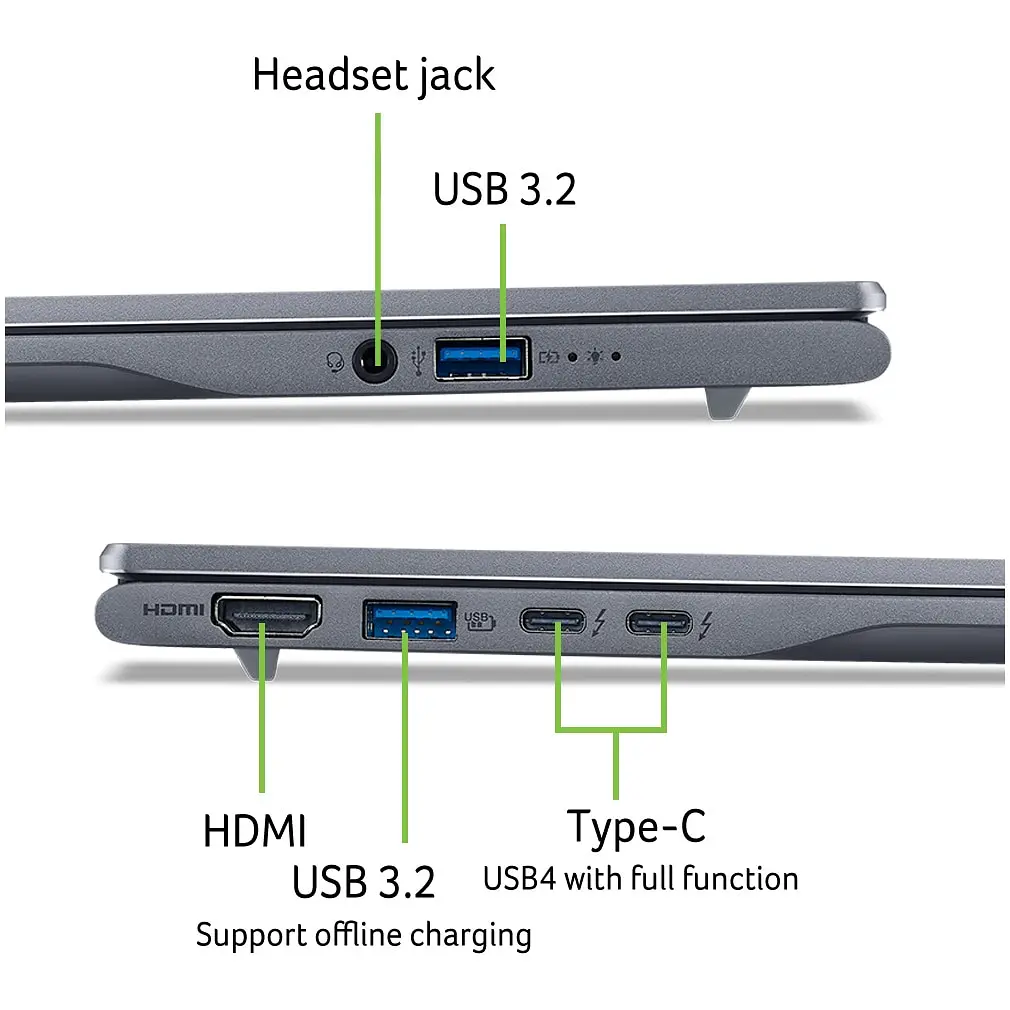 Ноутбук Acer Swift 14 AI SF14-51-53LZ Ultra 5-226V 45GHz,16GB LPDDR5X,512GB,Arc,Windows 11 - фото 13