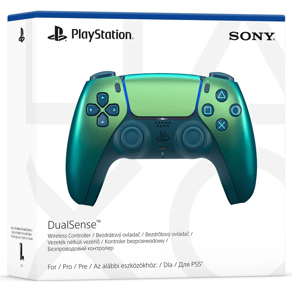 Геймпад Sony Playstation DualSense Bluetooth PS5 Chrome Teal (1000044474) - фото 3