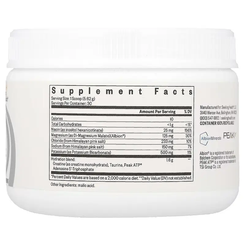 Електроліти Seeking Health Optimal Electrolyte без смаку 168.6 г - фото 2