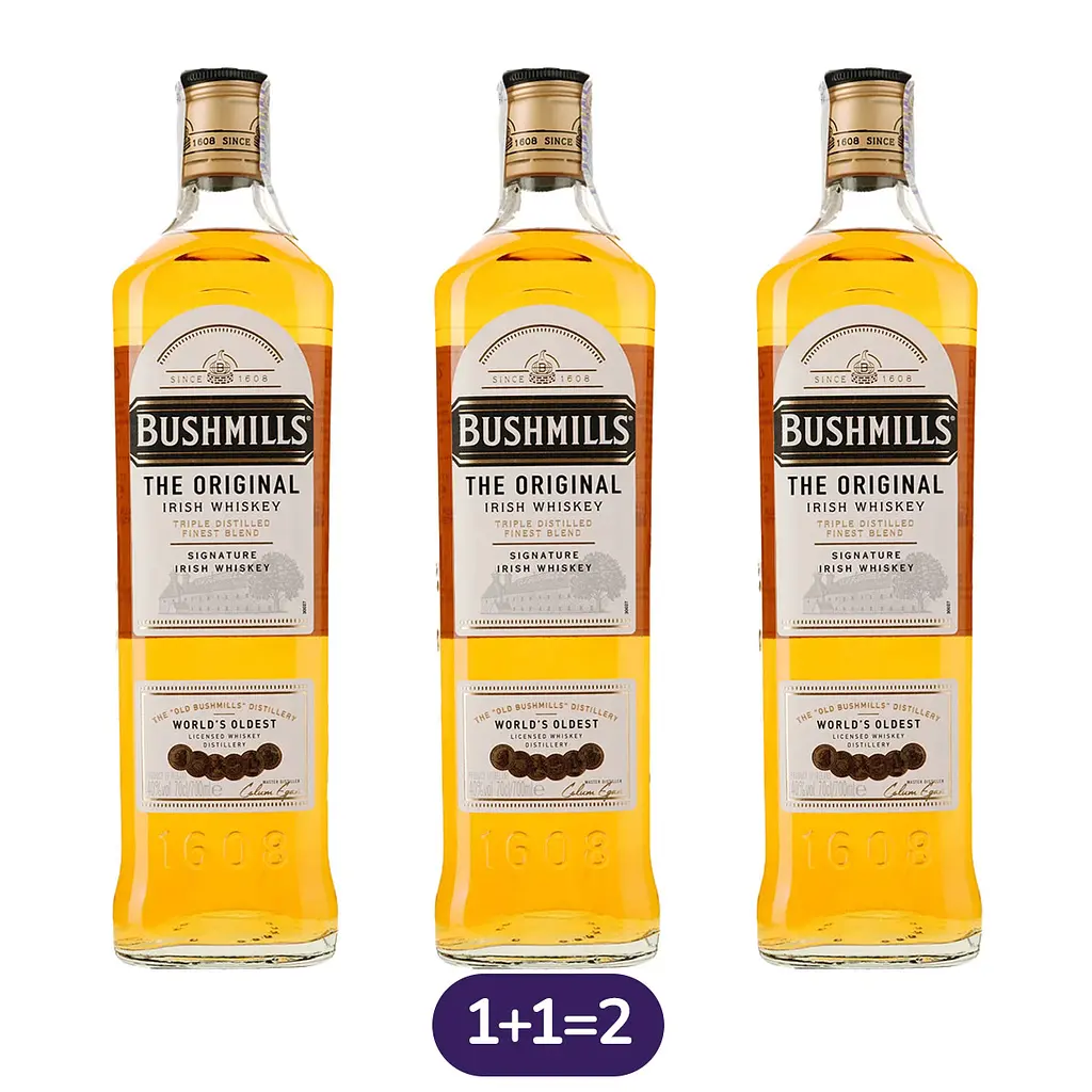 Віскі Bushmills Original 40% 2.1 л (0.7 л x 3 шт.)