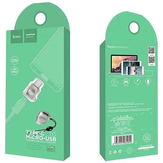 Перехідник Hoco Micro USB для Type-c UA8 - фото 2