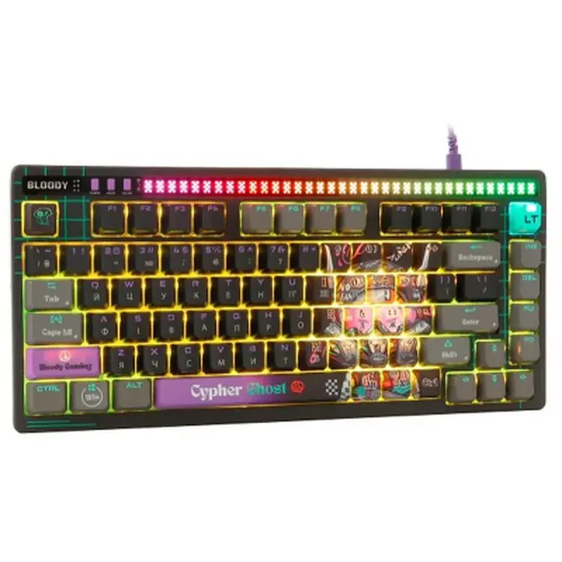 Клавіатура A4Tech AT75 RGB USB UA Cypher Ghost (4711421001830) - фото 5