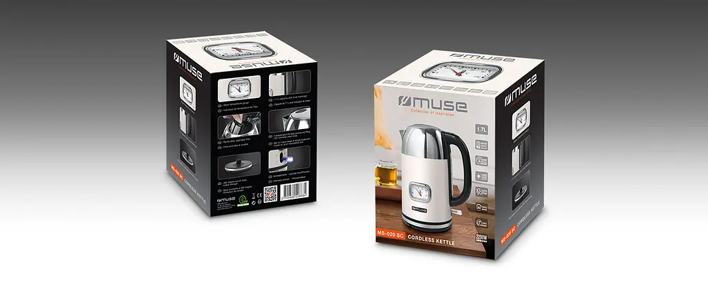 Чайник електричний Muse 1,7 л айворі MS-020 SC - фото 2