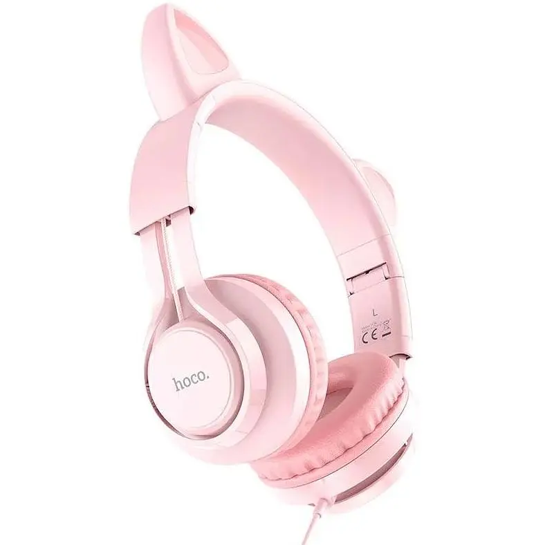 Навушники Hoco Cat ear headphones with mic W36 синьо-жовтогарячі - фото 9