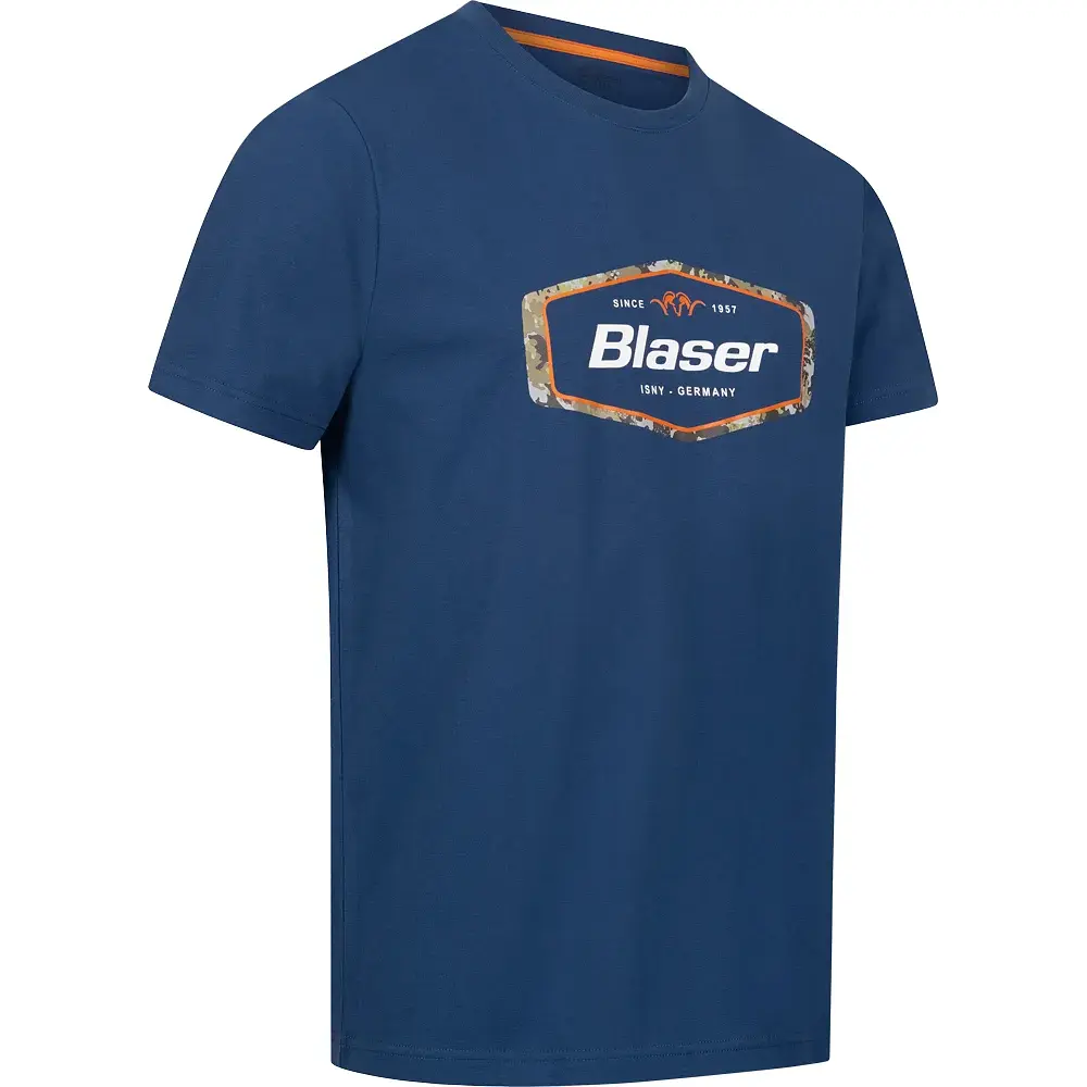 Футболка Blaser Active Outfits Badge T 24 XL Синій - фото 3