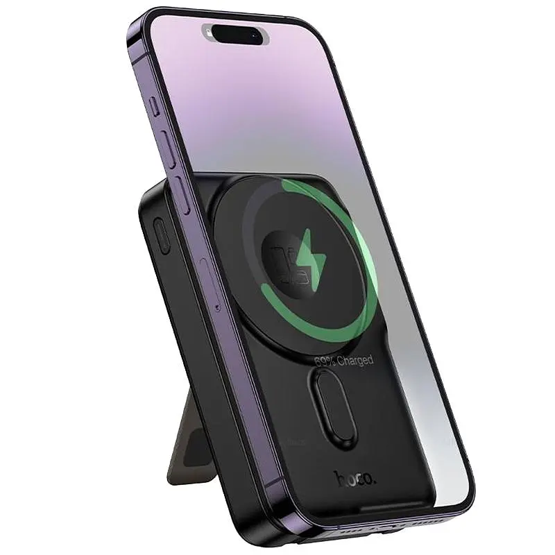 Портативний ЗП Power Bank Hoco Q48 Core PD20W з БЗП+iWatch 10000 mAh Black - фото 5
