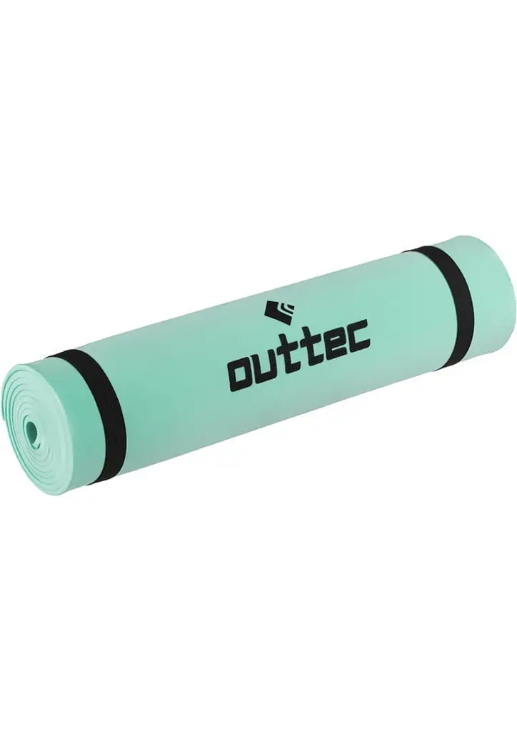 Килимок туристичний Outtec EVA 6 мм одношаровий з стяжками бірюзовий - фото 4