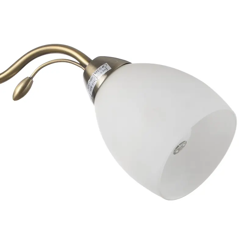 Люстра потолочная Brille классическая E14 60W BZ (LK-162C/3) - фото 3