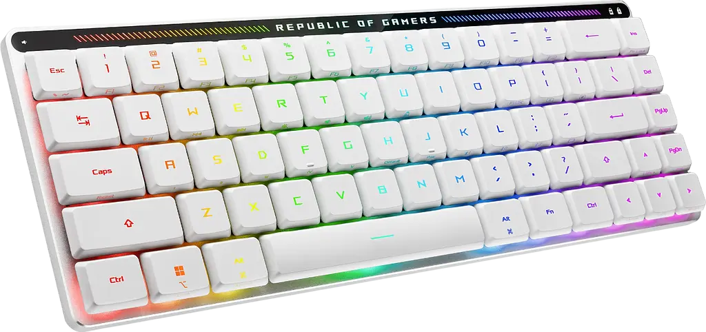Клавиатура беспроводная Asus ROG Falchion RGB White (90MP03EC-BKMA10) - фото 3
