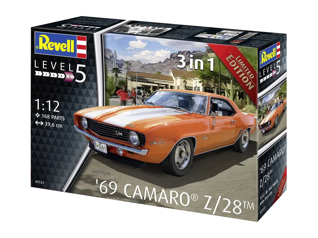 Збірна модель-копія Revell Автомобіль Chevrolet '69 Camaro Z/28 1:12 (RVL-07727) - фото 8