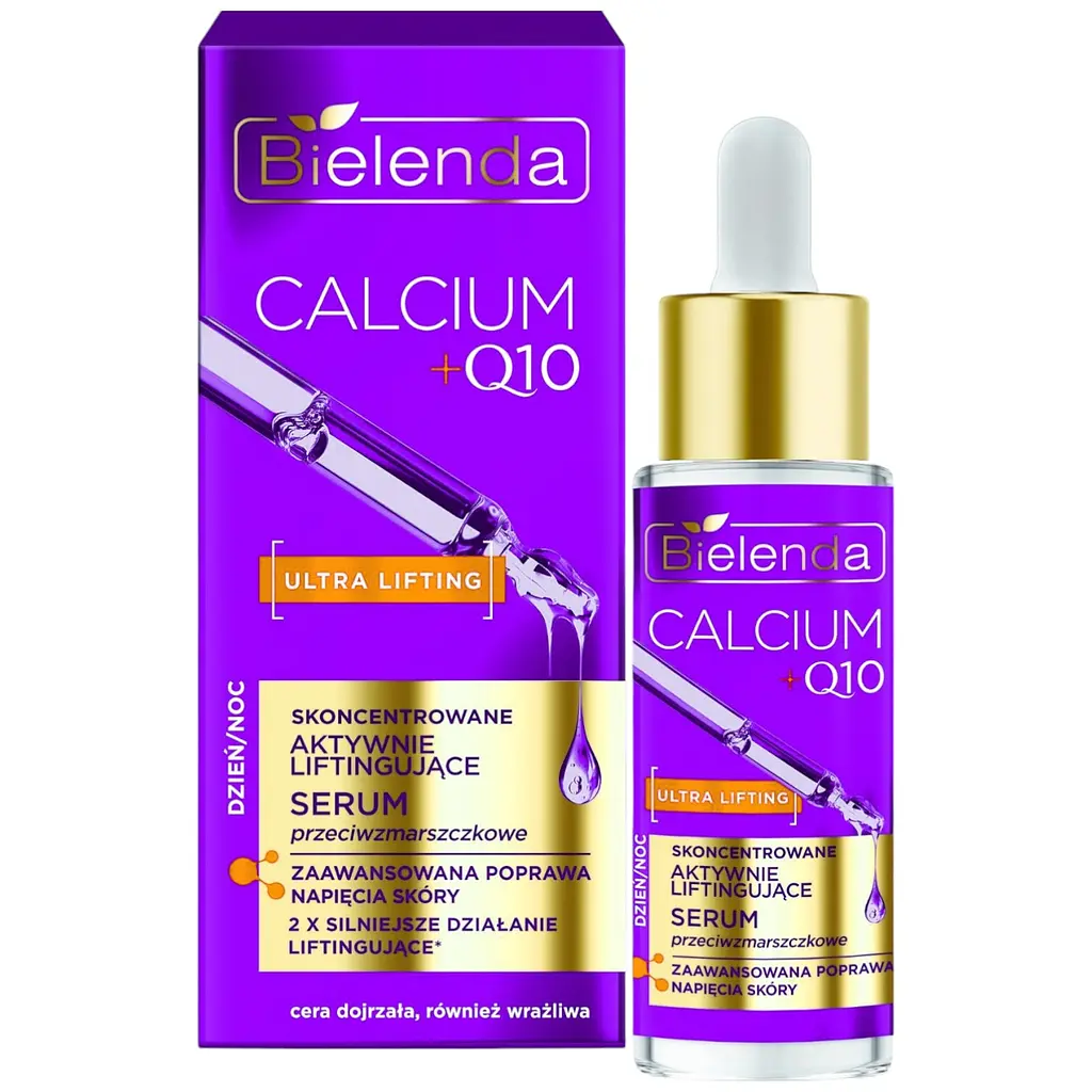 Сыворотка для лица Bielenda Calcium + Q10 Концентрированная активно лифтинговая против морщин 30 мл - фото 2