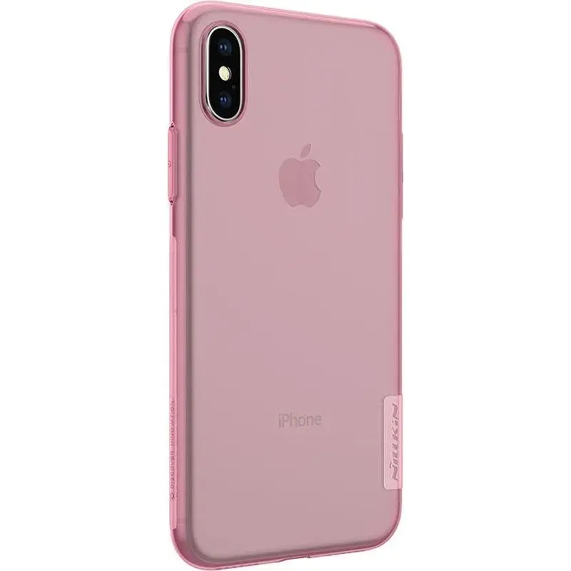 Чохол-накладка Nillkin TPU Nature Case Apple iPhone X Pink - фото 5