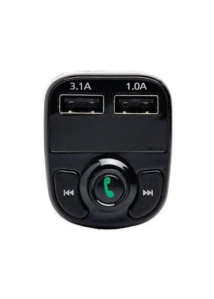 Автомобільний FM модулятор FM трансмітер CAR X8 c Bluetooth MP3 автомобільний адаптер програвач для машини з USB зарядкою та гучним зв'язком - фото 2