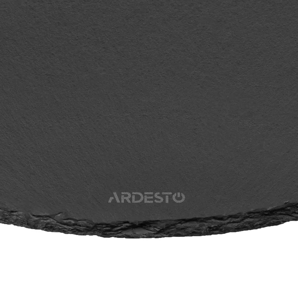 Дошка сервірувальна сланцева Ardesto 25 см чорний (AR0954) - фото 3