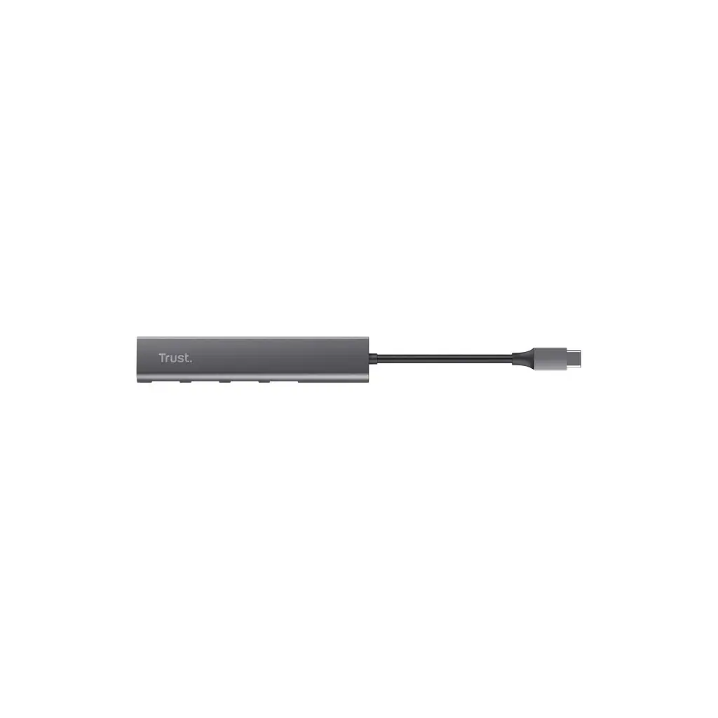 Концентратор Halyx Type-C to 4-Port USB-A 3.2 Grey Trust (24948_TRUST) - фото 3