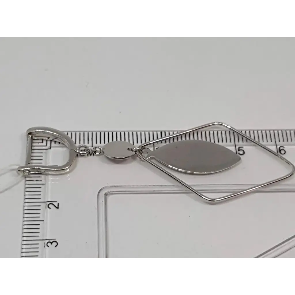 Серебряные серьги Диама. 20011956095 - фото 4