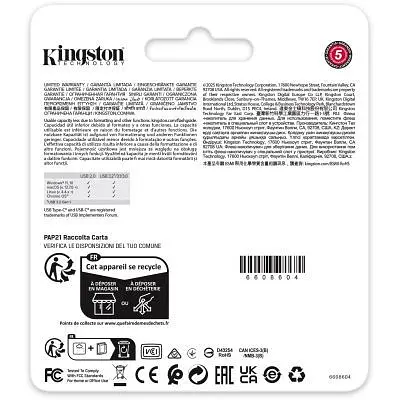 USB флеш накопитель Kingston 256GB DataTraveler Duo USB 3.2 / Type-C Black/Green (DTDEG2/256GB) - фото 7