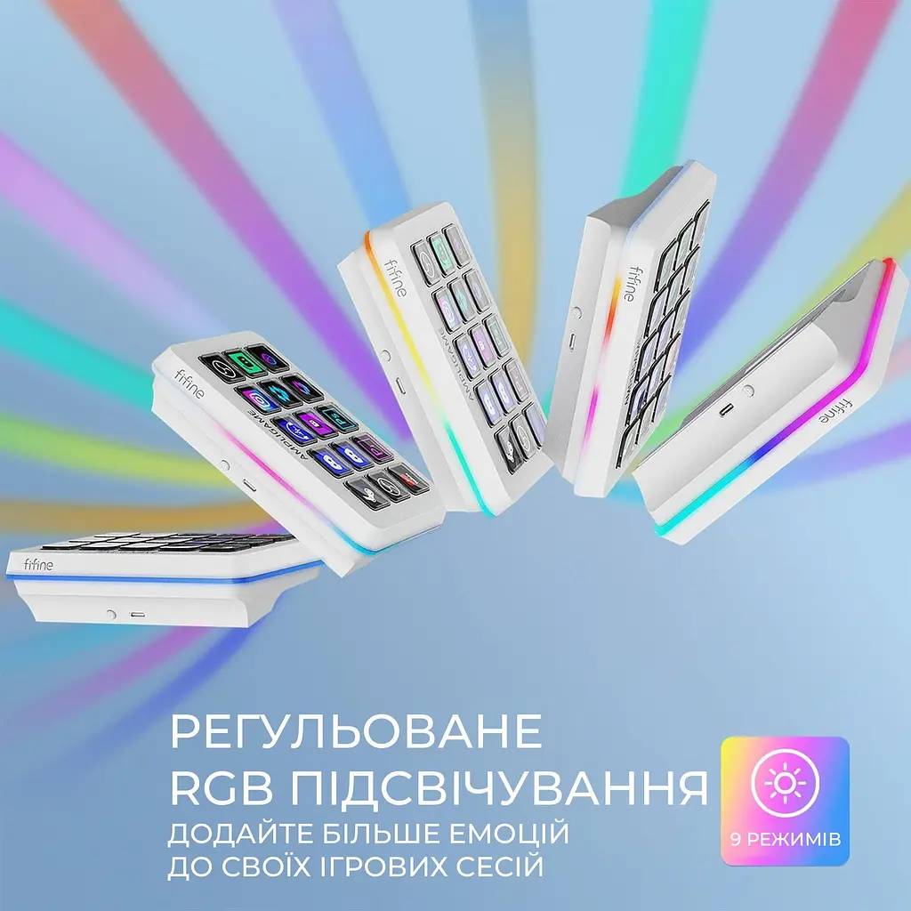 Контроллер для стриминга Fifine Ampligame Stream Deck D6W [152664] - фото 15