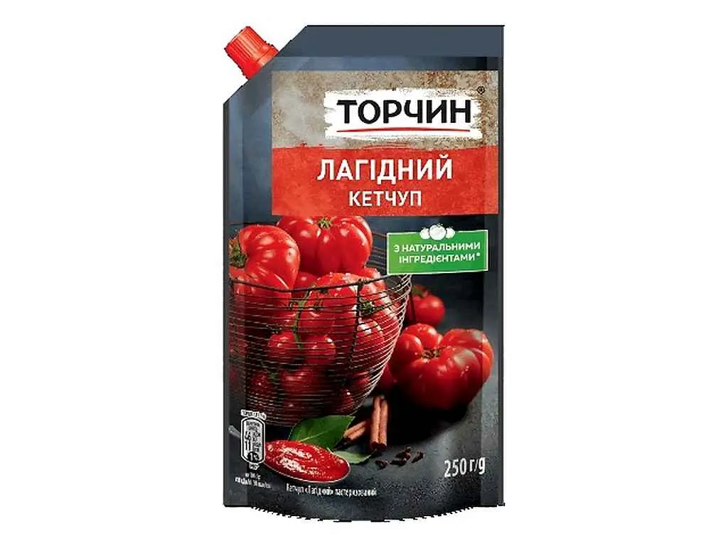 Кетчуп ТОРЧИН Лагідний 250г дой-пак