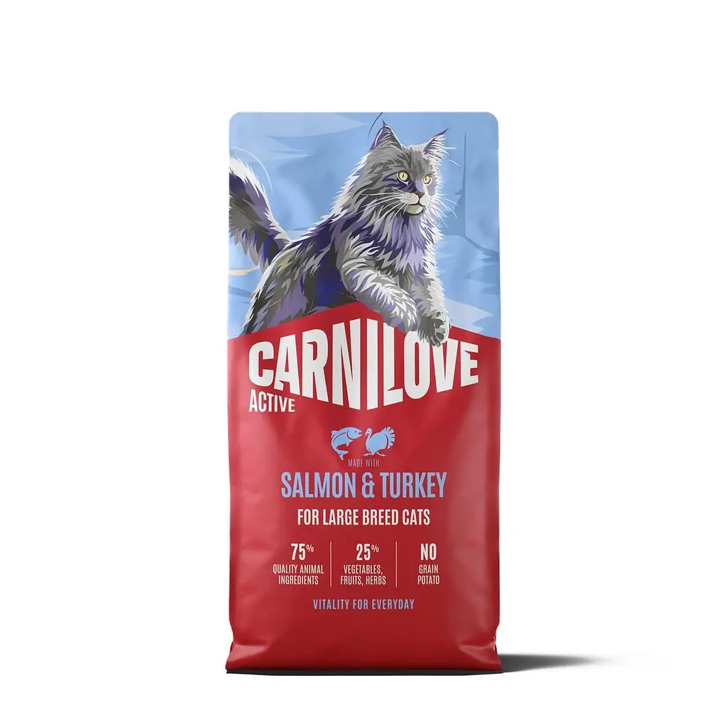 Сухий корм для котів великих порід Carnilove Active Salmon & Turkey Large Breed суперпреміум лосось та індичка 6 кг