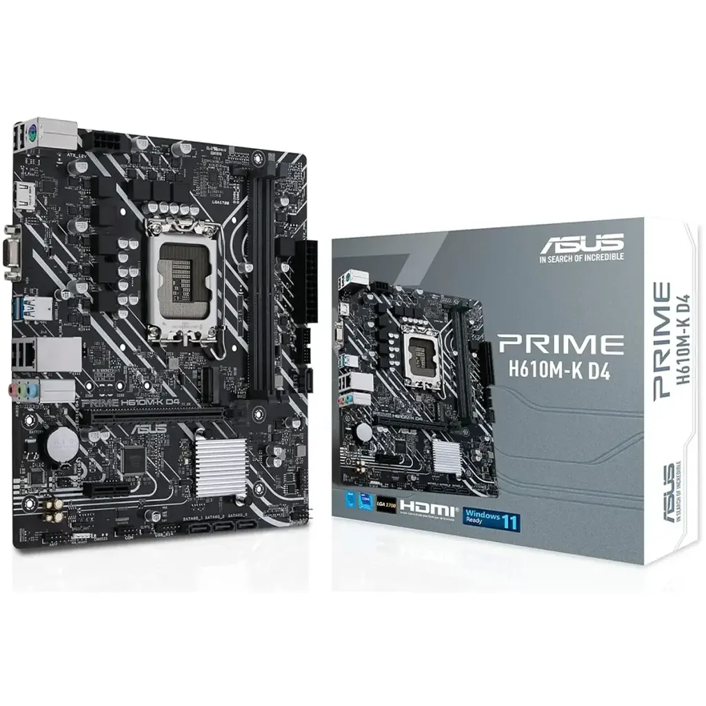 Материнська плата Asus PRIME H610M-K D4 (s1700, Intel H610, mATX)