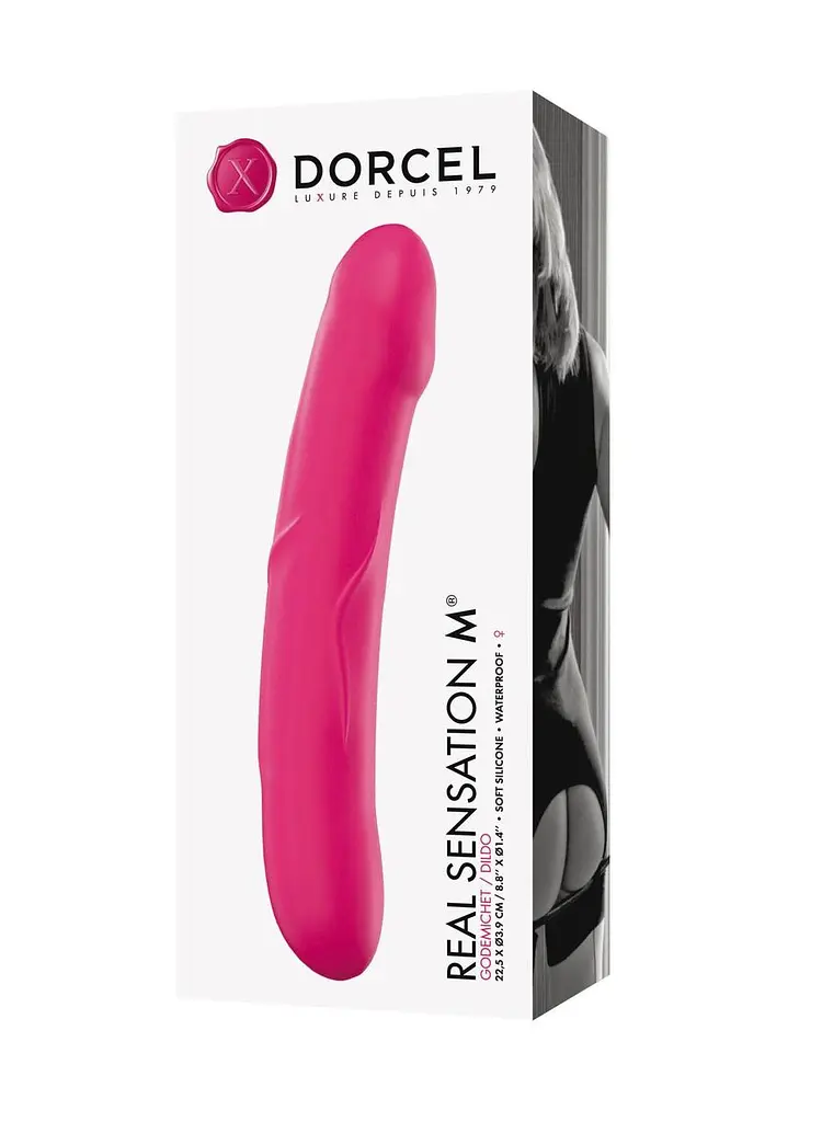 Ділдо Dorcel Real Sensation M Magenta, силікон - фото 3