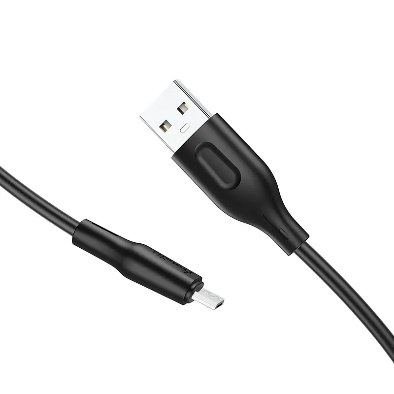 Кабель Avantis AC-87m Silicone USB – Micro- чорний - фото 3