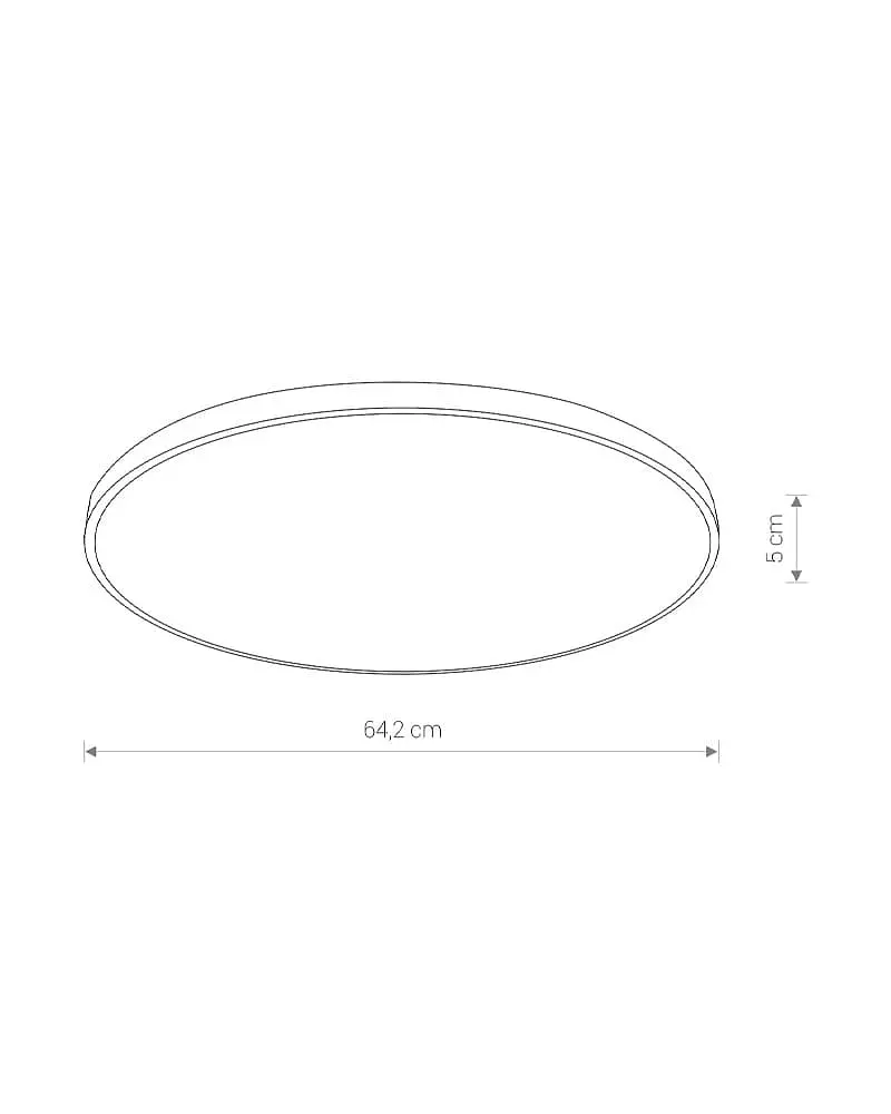 Світильник стельовий Nowodvorski 10976 Agnes Round LED Pro 1x64W 4000K 5900Lm IP44 чорний - фото 3