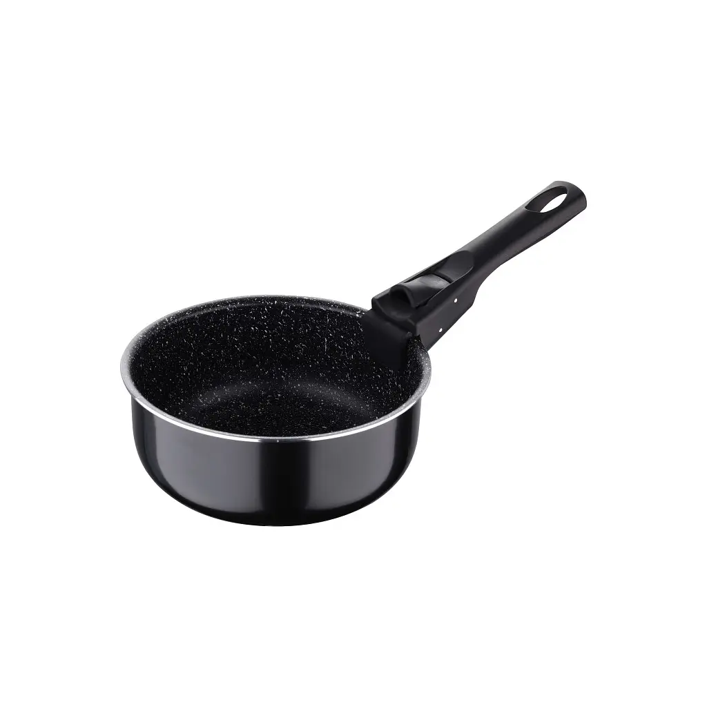 Ківш Bergner Click & cook black, набір зі знімною ручкою 16/18/20 см, 4 предмети (BG-31602-BK) - фото 3