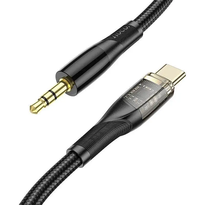 Кабель Hoco 3.5 мм to Type-C Transparent Digital audio conversion cable UPA25 1 м - фото 2