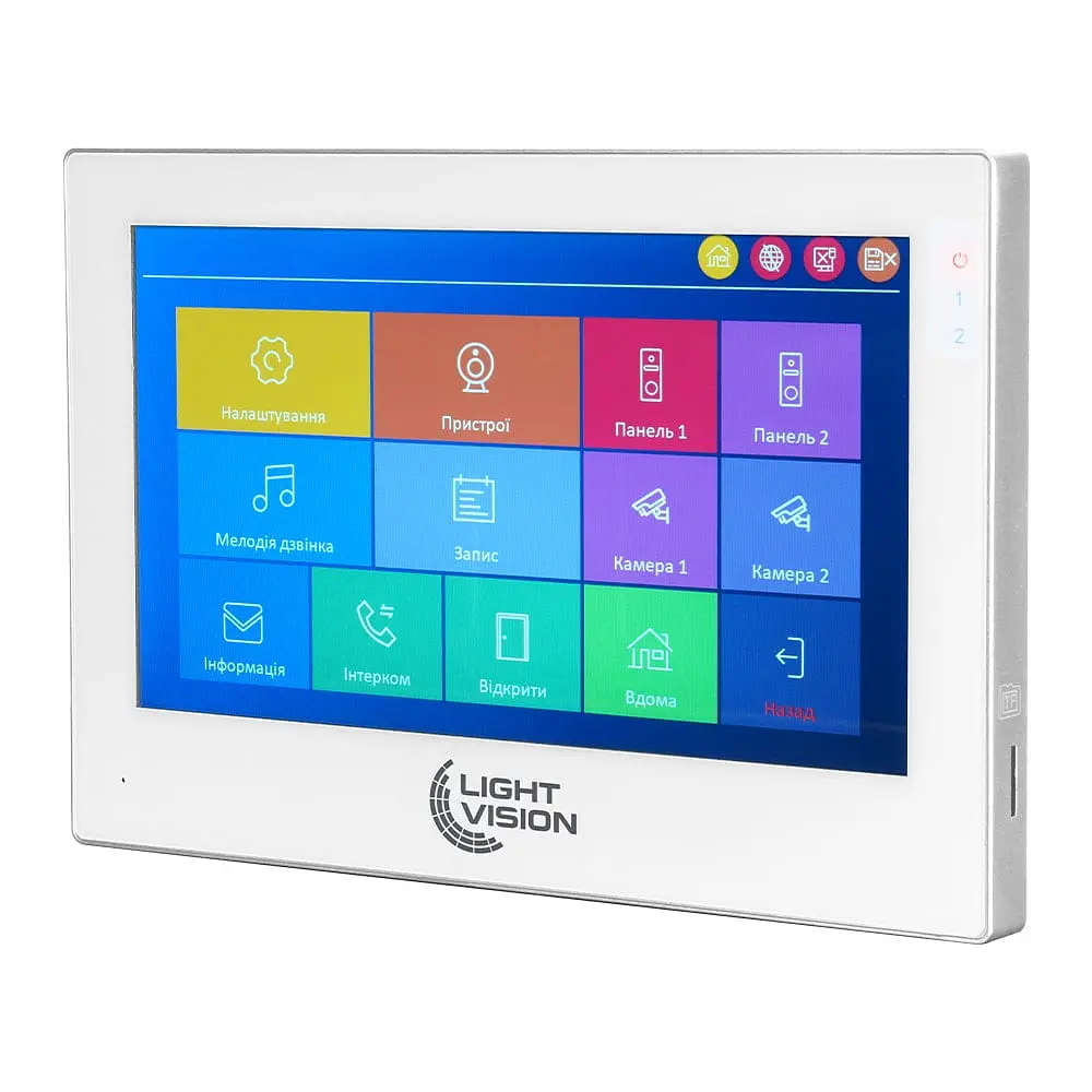 Відеодомофон 7" WiFi Tuya Light Vision SINGAPORE FHD White (82-00230) - фото 2