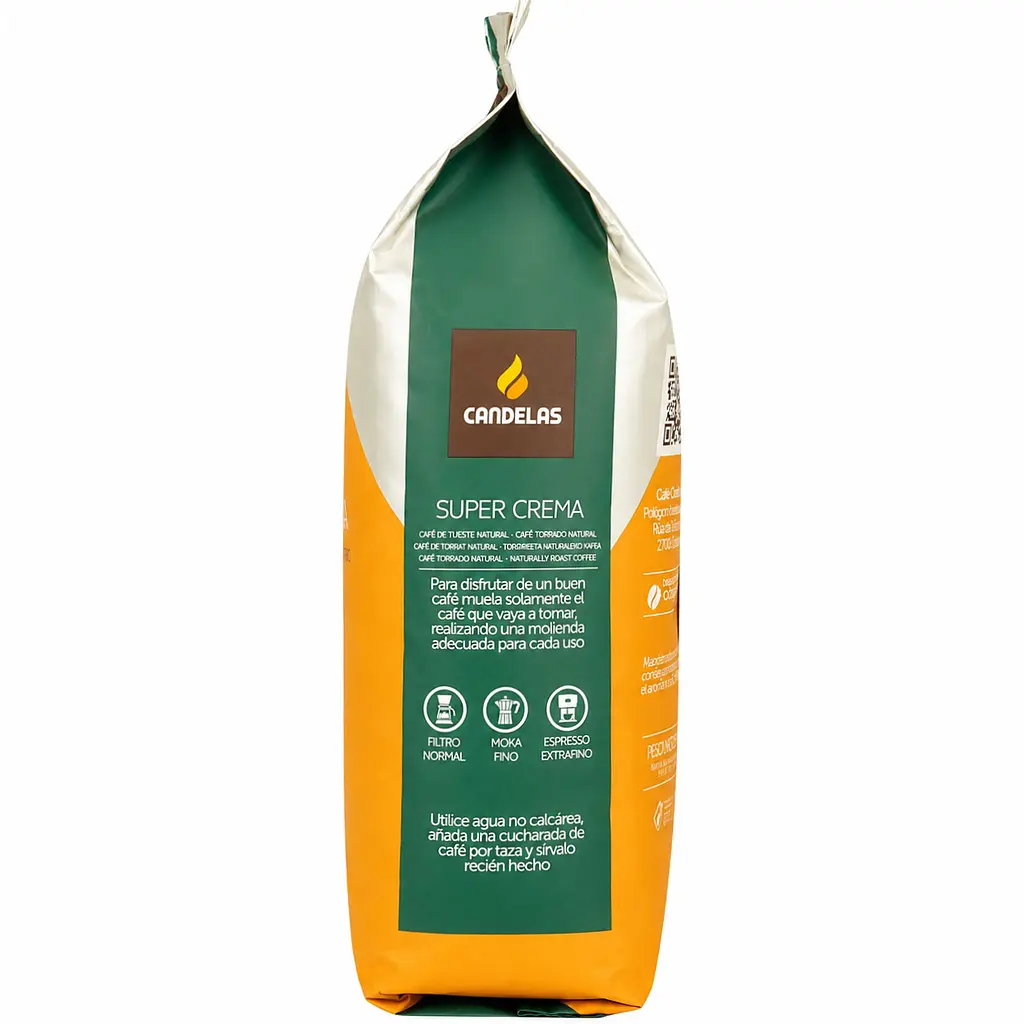 Кофе Candelas Super Crema Essential в зернах 1 кг - фото 3