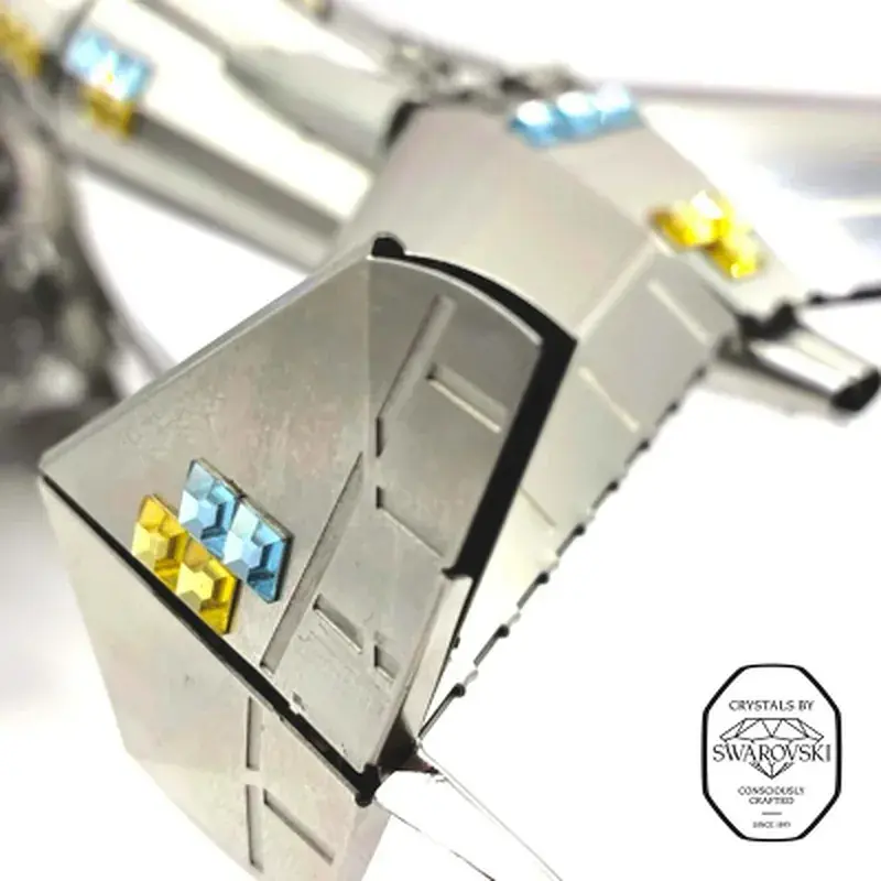Конструктор Metal Time Колекційна модель АН-225 "Мрія" CRYSTAL EDITION з кристалами SWAROVSKI (Зібрана) (MT001SWRSK/READY) - фото 8