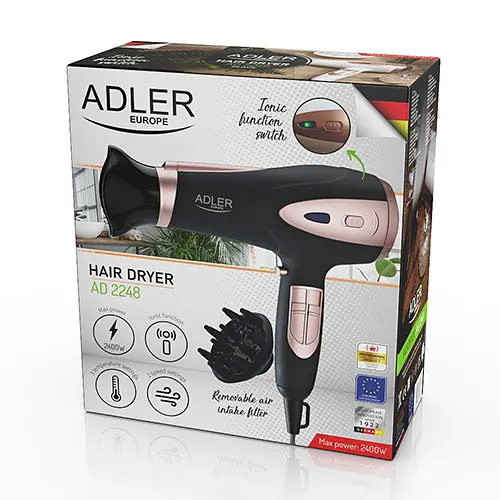Фен Adler AD 2248B Black - фото 8