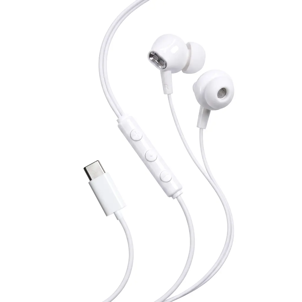 Навушники Vention Echo Lite USB-C In-Ear Wired White (GBBWAV) - фото 2