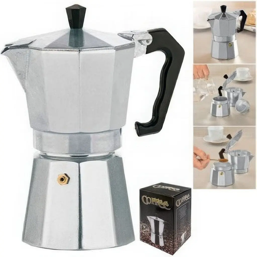 Кофеварка гейзерная Stenson Retro MH-5173-12 1.2 л 12 чашек (35942) - фото 3