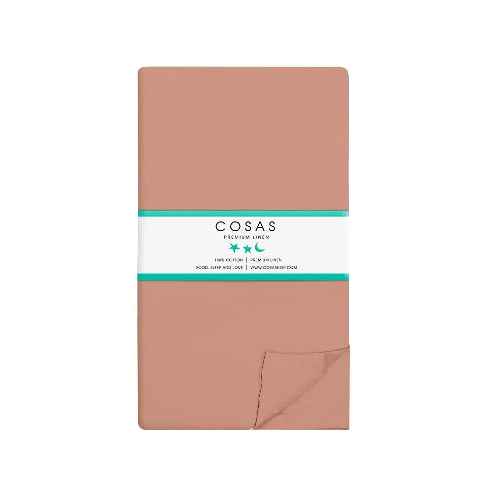 Набір простирадл на резинці Cosas COPPER/ BEIGE GEOMETRY 160х200х20 см (Set_Brick_CellAshbeige_160х200_2) - фото 7