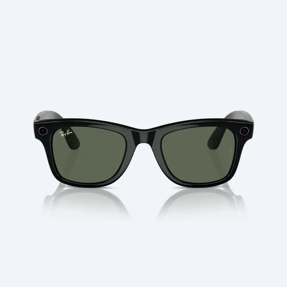 Смарт-окуляри Ray-Ban Meta Wayfarer Shiny Black Frame Green Lenses (RW4006 601/71 50-22) - фото 2