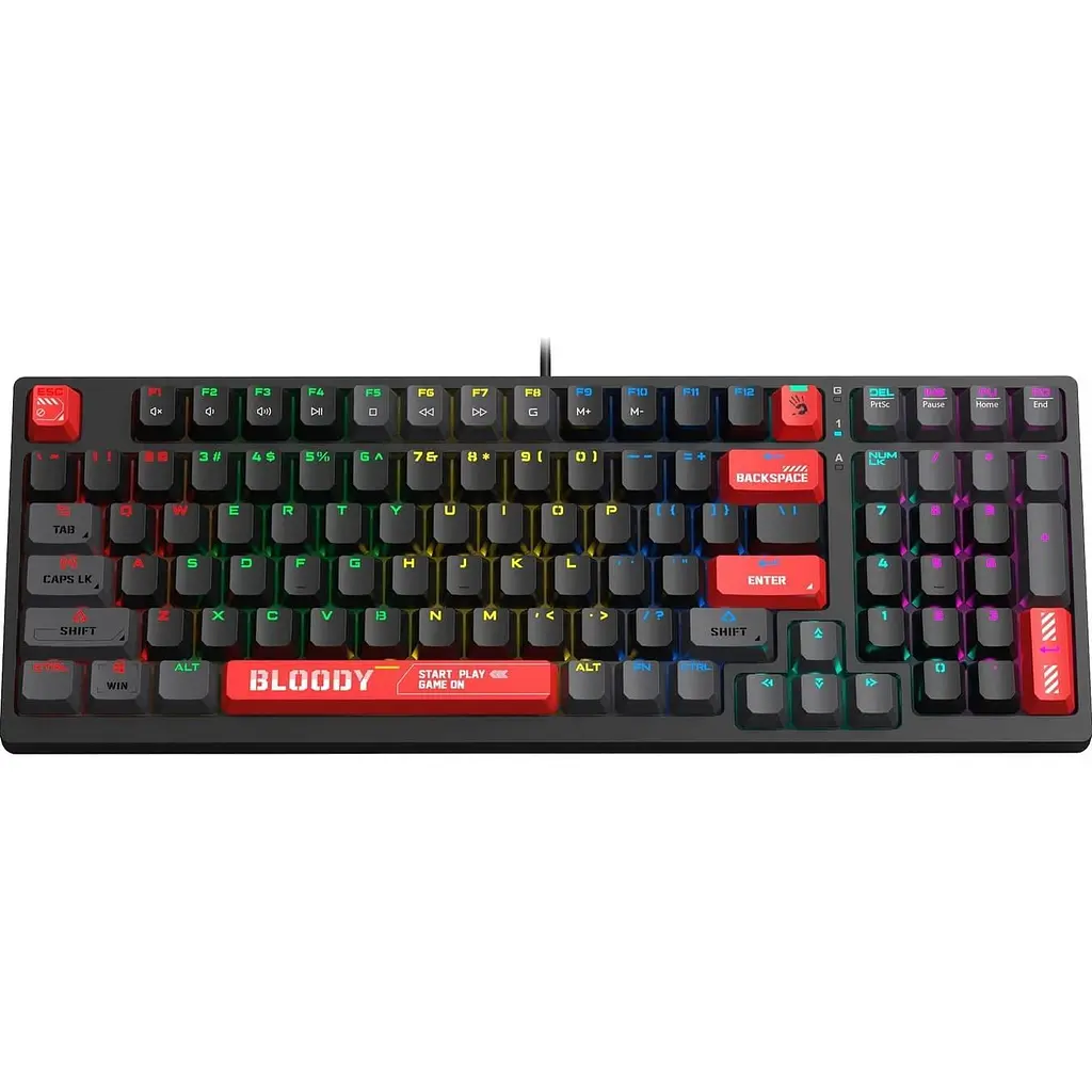 Клавиатура Bloody A4Tech S98 USB RGB Black Red) (S98 Red)) - фото 7