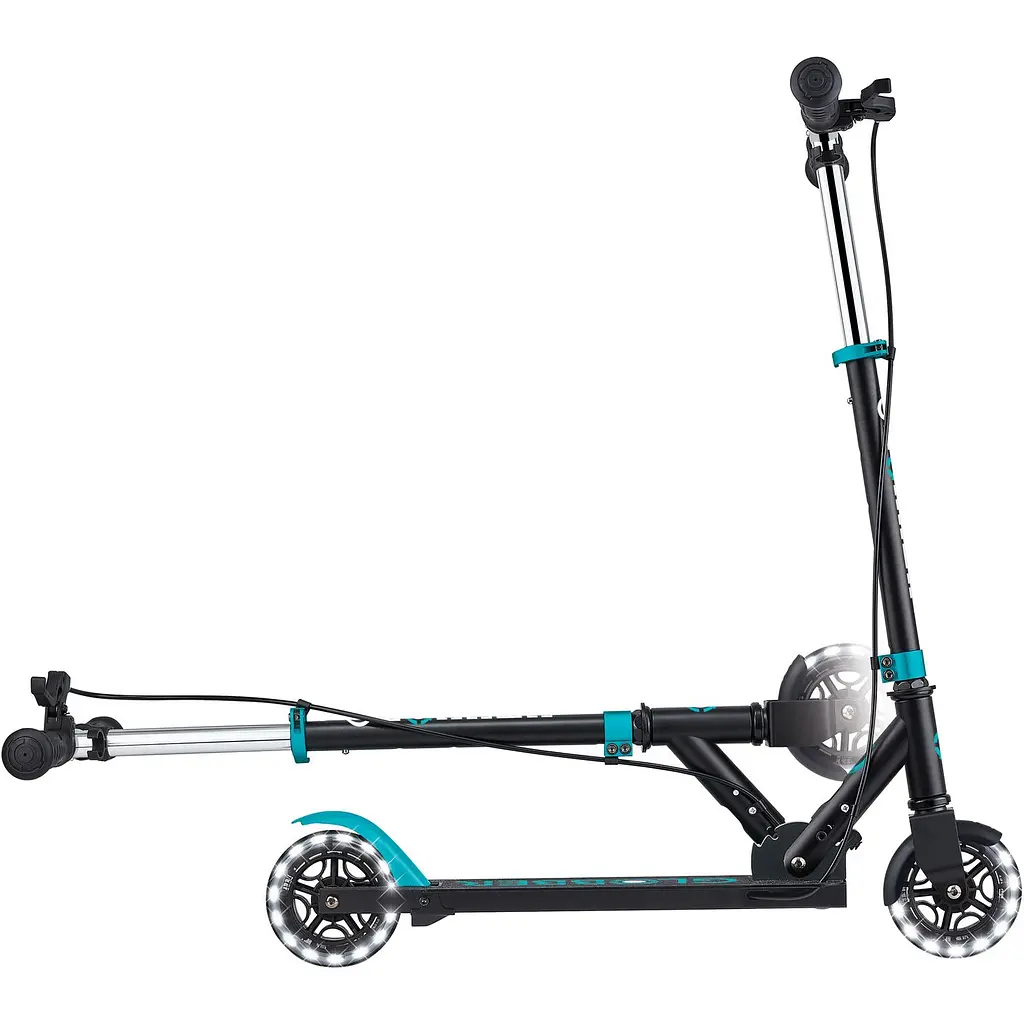 Самокат Globber Flow Element Junior Lights 50 кг чорно-бірюзовий (729-105) - фото 4