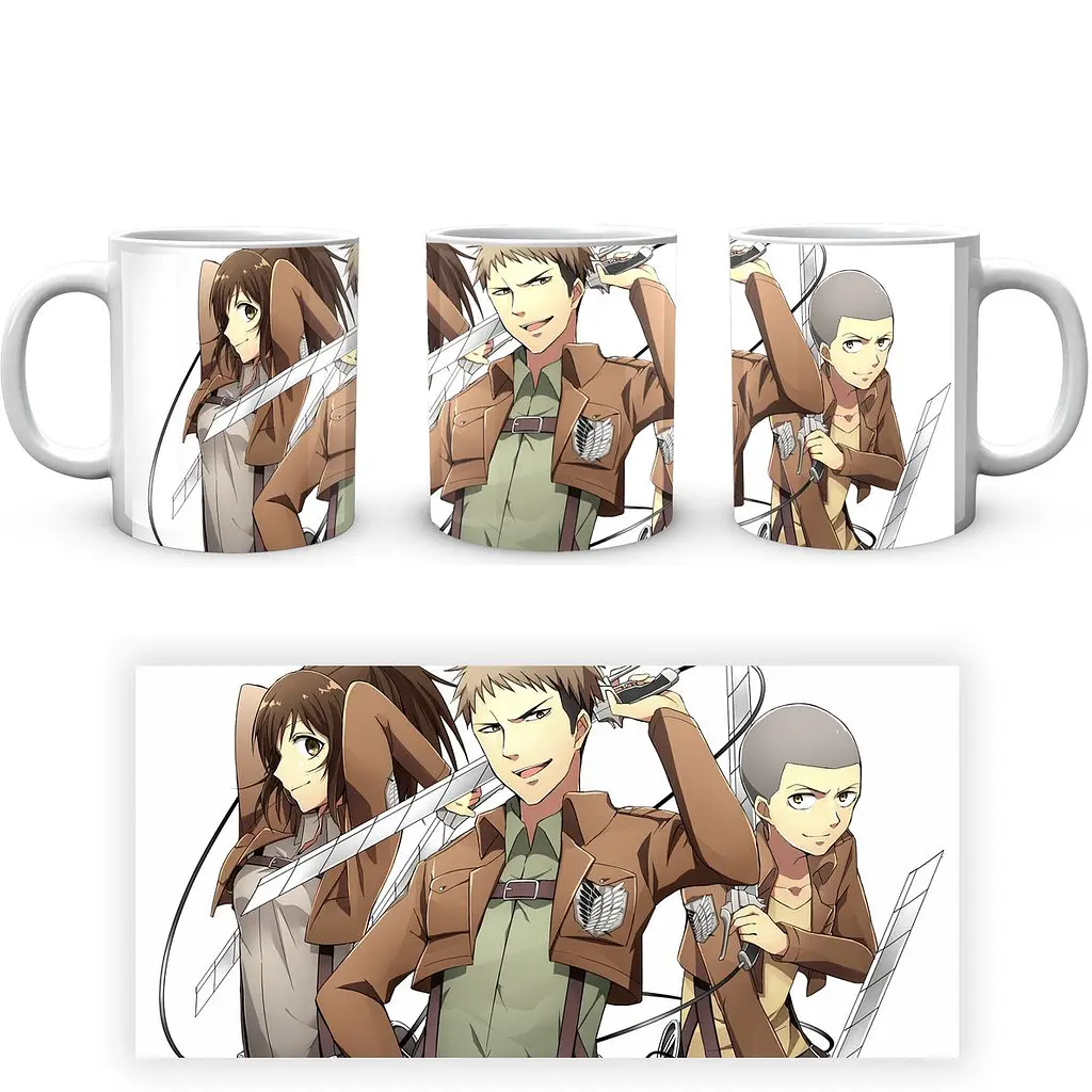 Кружка GeekLand Attack on Titan Атака Титанов Саша Жан Конни AOT 002.24 330 мл белая - фото 4