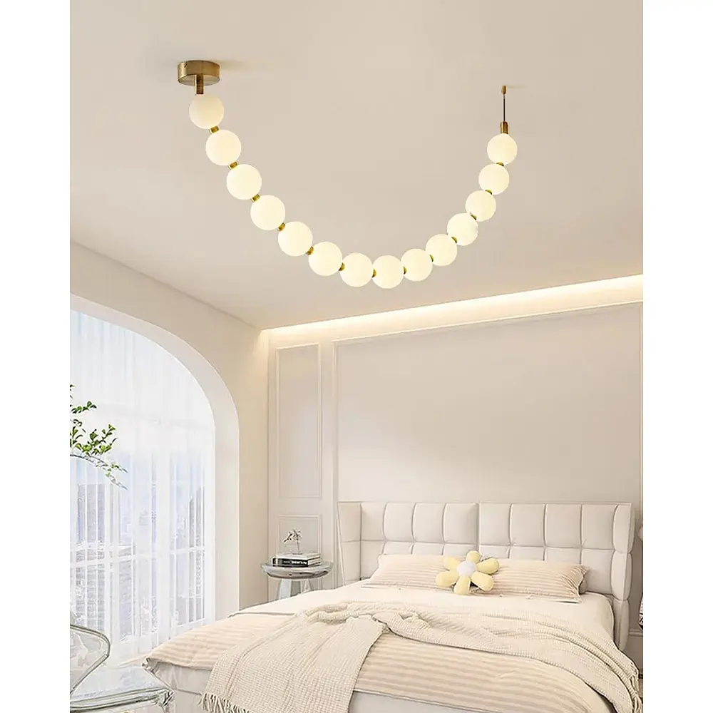 Люстра из серии Perla на 14 шариков Ø 15 см 250 см 3 световых режима | Line F | Ст. MBJ11-2450 - фото 8