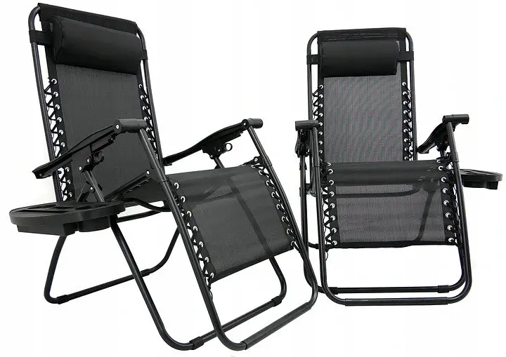 Шезлонг JUMI Relax Black до 130 кг.! - фото 2