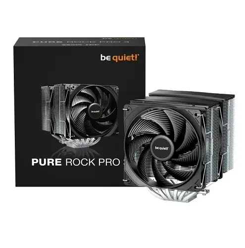 Кулер для процесора Pure Rock Pro 3, Silver/Black, 2x120 мм (2000 об/хв) Intel 1851/1700/ be quiet! teh0027813 - фото 5