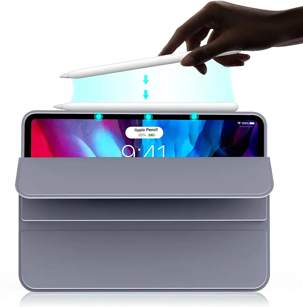 Чохол до планшета BeCover Tri Fold Soft TPU Silicone Apple iPad Air 13" M2/M3 (2024/2025) Purple (711743) - фото 2