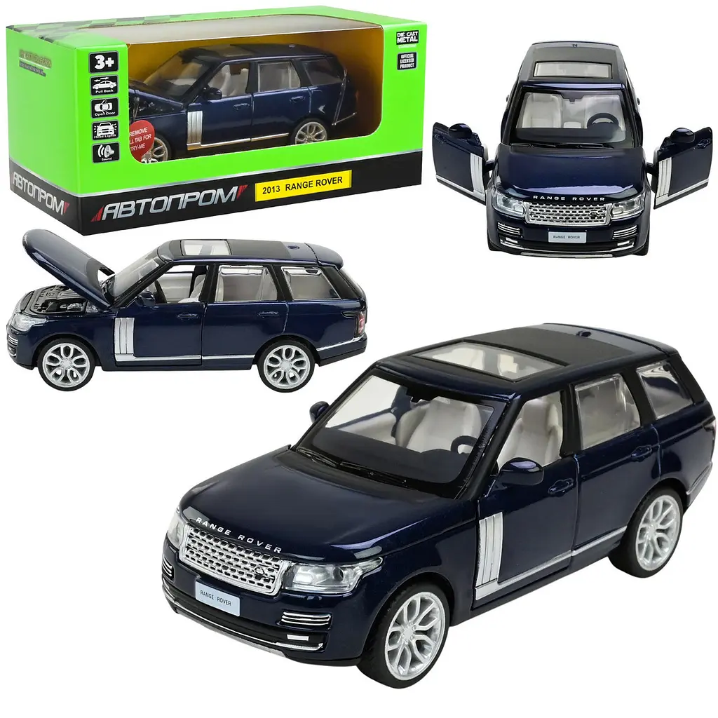 Колекційна металева модель автомобіля Автопром Range Rover 2013 з інерцією, світлом та звуком 1:34 - фото 4