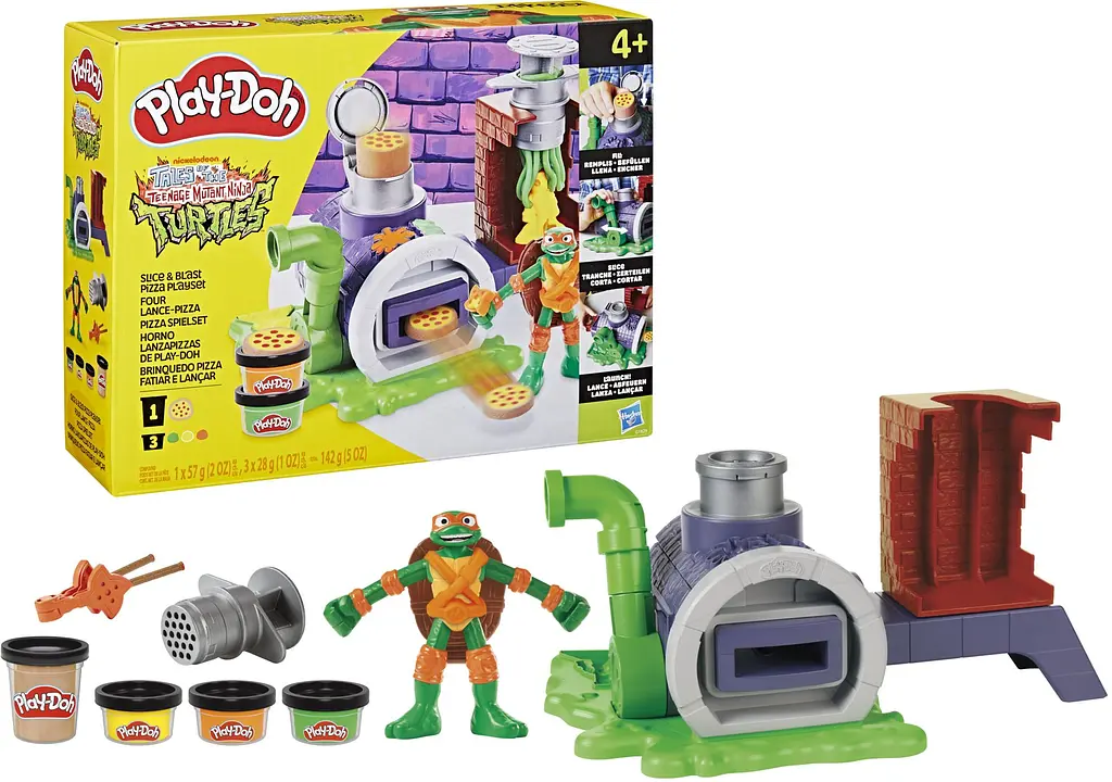  Набор для творчества Hasbro с лепочной массой Play-Doh Ракушки-ниндзя: Пицца-атака(G1829) - фото 3
